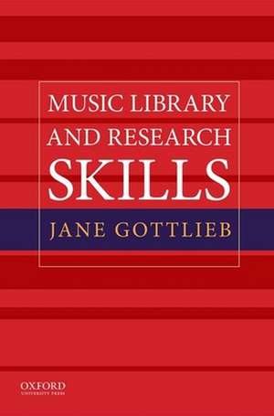 Music Library and Research Skills