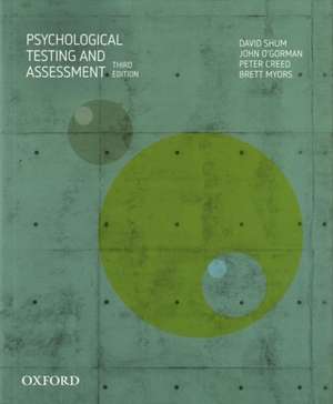 Psychological Testing and Assessment de David Shum