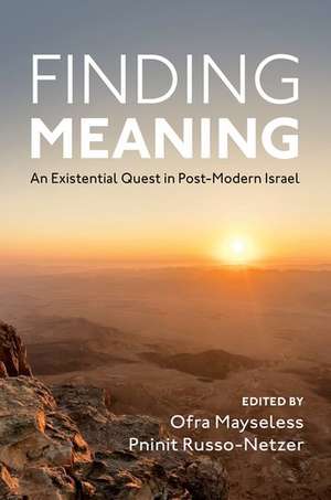 Finding Meaning: An Existential Quest in Post-Modern Israel de Ofra Mayseless