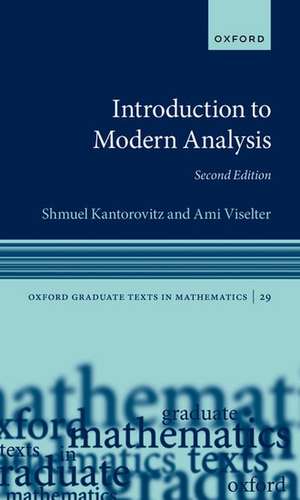 Introduction to Modern Analysis de Shmuel Kantorovitz