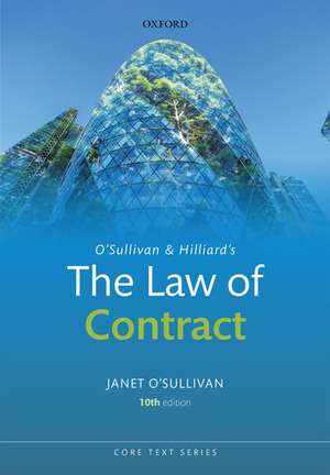 O'Sullivan & Hilliard's The Law of Contract de Janet O'Sullivan