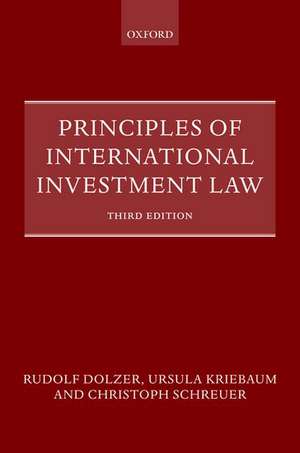 Principles of International Investment Law de Rudolf Dolzer