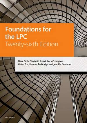 Foundations for the LPC de Clare Firth