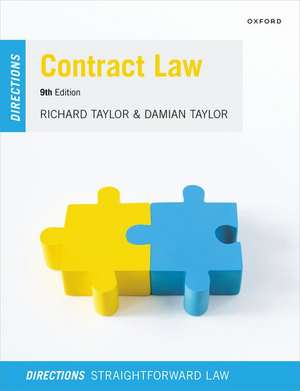 Contract Law Directions de Richard Taylor