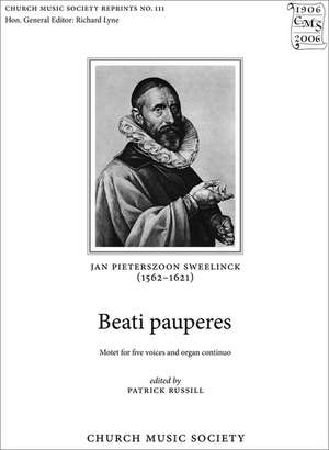 Beati pauperes de Jan Pieterszoon Sweelinck