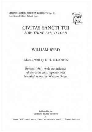 Civitas sancti tui (Bow thine ear, O Lord) de William Byrd