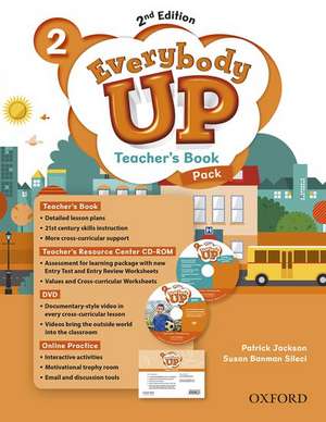 Everybody Up: Level 2: Teacher's Book Pack with DVD, Online Practice and Teacher's Resource Center CD-ROM: Linking your classroom to the wider world de Patrick Jackson