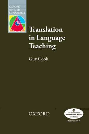 Translation in Language Teaching de Guy Cook