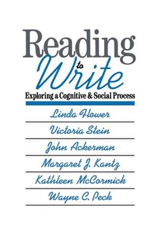 Reading-to-Write: Exploring a Cognitive and Social Process de Linda Flower