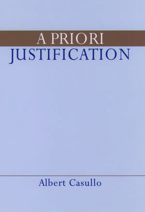 A Priori Justification de Albert Casullo