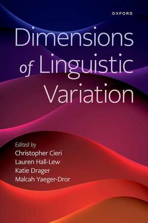 Dimensions of Linguistic Variation de Christopher Cieri