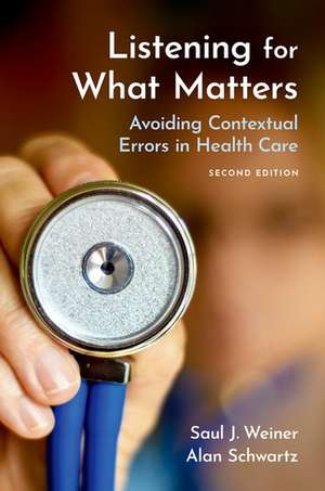 Listening for What Matters: Avoiding Contextual Errors in Health Care de Saul J. Weiner, MD