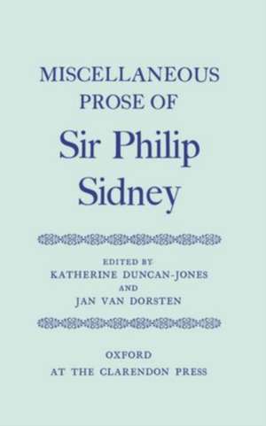 Miscellaneous Prose de Philip Sidney