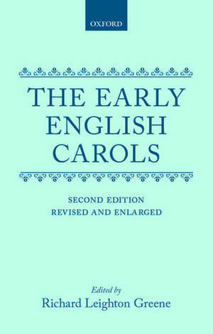 The Early English Carols de R. L. Greene