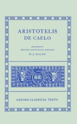 De Caelo de Aristotle