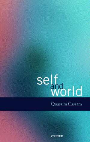 Self and World de Quassim Cassam