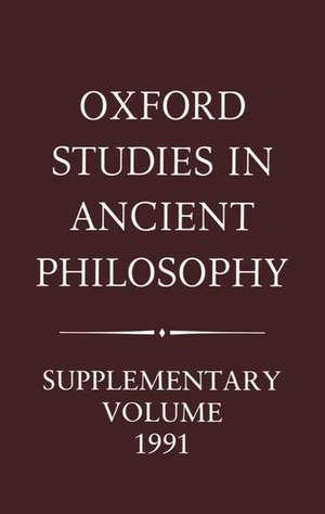 Aristotle and the Later Tradition: Oxford Studies in Ancient Philosophy, Supplementary Volume 1991 de Henry Blumenthal