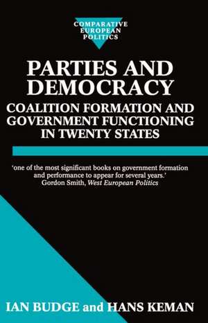 Parties and Democracy: Coalition Formation and Government Functioning in Twenty States de Ian Budge