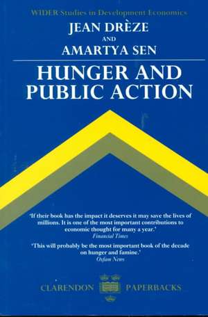 Hunger and Public Action de Jean Drèze