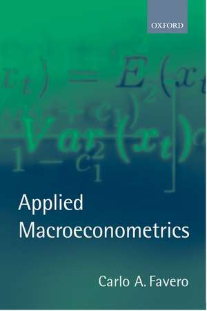 Applied Macroeconometrics de Carlo A. Favero