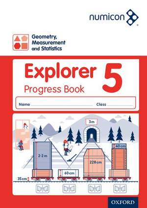 Numicon: Geometry Measurement and Statistics 5 Explorer Progress Book de Andrew Jeffrey