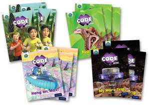 Project X CODE Extra: Yellow Book Band, Oxford Level 3: Bugtastic and Galactic Orbit , Class pack of 12 de Jan Burchett