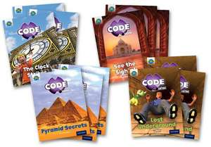 Project X CODE Extra: Purple Book Band, Oxford Level 8: Wonders of the World and Pyramid Peril, Class pack of 12 de Mara Bergman