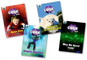 Project X CODE Extra: Gold Book Band, Oxford Level 9: Marvel Towers and CODE Control, Mixed Pack of 4 de Elen Caldecott