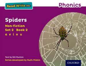 Read Write Inc. Phonics: Spiders (Purple Set 2 Non-fiction 2) de Gill Munton