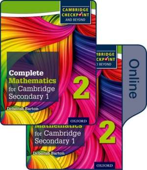 Complete Mathematics for Cambridge Lower Secondary Book 2: Print and Online Student Book (First Edition) de Deborah Barton