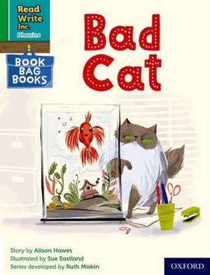 Read Write Inc. Phonics: A bad cat (Green Set 1 Book Bag Book 3) de Ruth Miskin