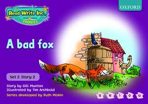 Read Write Inc. Phonics: Purple Set 2 Storybooks: A Bad Fox de Gill Munton