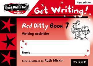 Read Write Inc. Phonics: Get Writing!: Red Ditty Books 6-10 Pack of 50 de Ruth Miskin