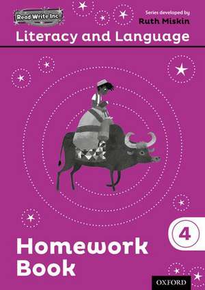 Read Write Inc.: Literacy & Language: Year 4 Homework Book Pack of 10 de Ruth Miskin