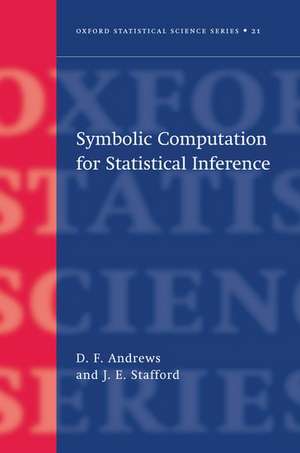 Symbolic Computation for Statistical Inference de D. F. Andrews