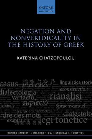 Negation and Nonveridicality in the History of Greek de Katerina Chatzopoulou