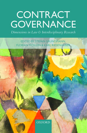 Contract Governance: Dimensions in Law and Interdisciplinary Research de Stefan Grundmann