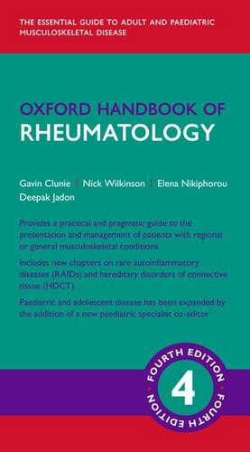 Oxford Handbook of Rheumatology de Gavin Clunie