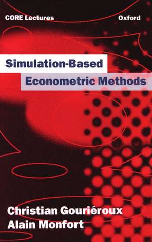 Simulation-based Econometric Methods de Christian Gouriéroux