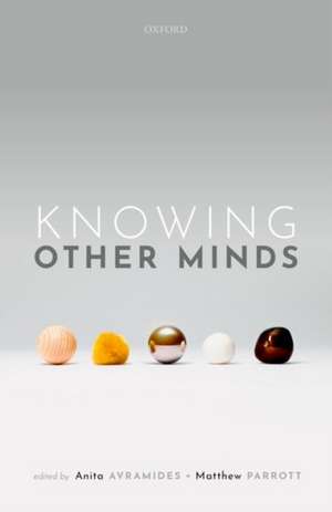 Knowing Other Minds de Anita Avramides