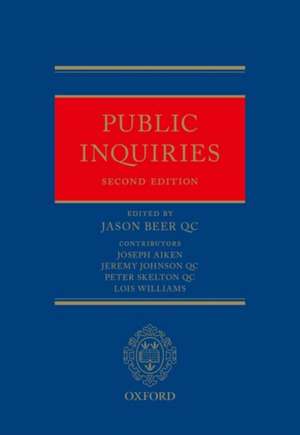 PUBLIC INQUIRIES 2E HARDBACK de JASON BEER QC