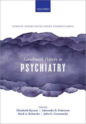 Landmark Papers in Psychiatry de Elizabeth Ryznar