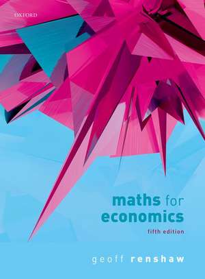 Maths for Economics de Geoff Renshaw