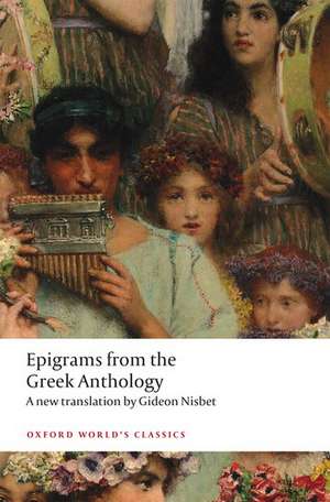 Epigrams from the Greek Anthology de Gideon Nisbet