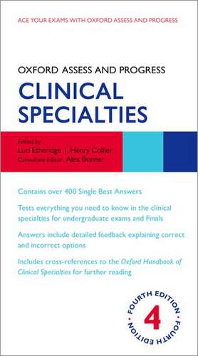 Oxford Assess and Progress: Clinical Specialties de Luci Etheridge