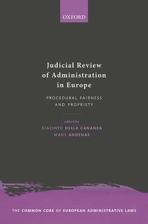 Judicial Review of Administration in Europe de Giacinto della Cananea