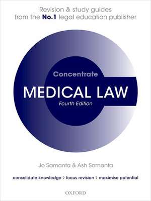 Medical Law Concentrate: Law Revision and Study Guide de Jo Samanta