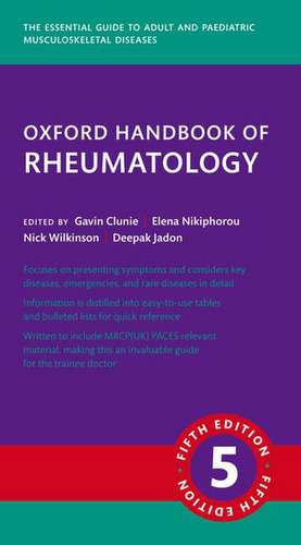 Oxford Handbook of Rheumatology de Gavin Clunie