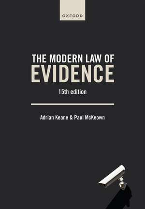 The Modern Law of Evidence de Adrian Keane