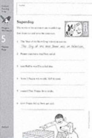 Oxford Reading Tree: Level 9: Workbooks: Workbook 2: Superdog and The Litter Queen (Pack of 6) de Thelma Page